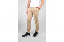 Maserto Krem Skinny Fit Pantolon Düz Desenli